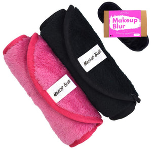 Reusable Makeup Remover Cloth 2 Towels Per Set - Gently remove mascara, exfoliate skin, clean your face - Eraser for you makeup! Wipe your face free only with warm water - MAKEUP BLUR